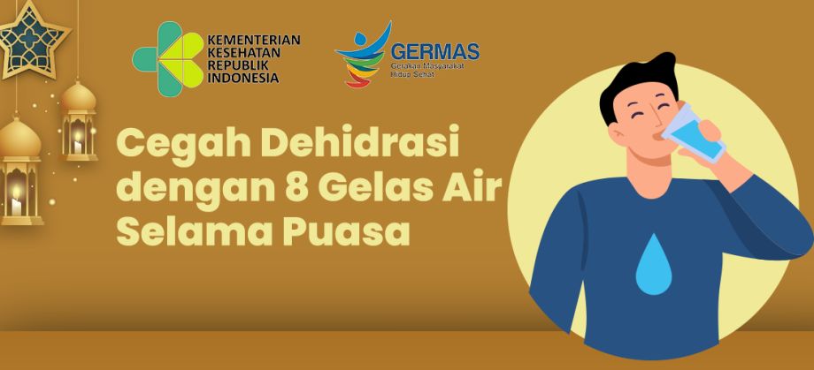 Cegah Dehidrasi Dengan 8 Gelas Air Selama Puasa